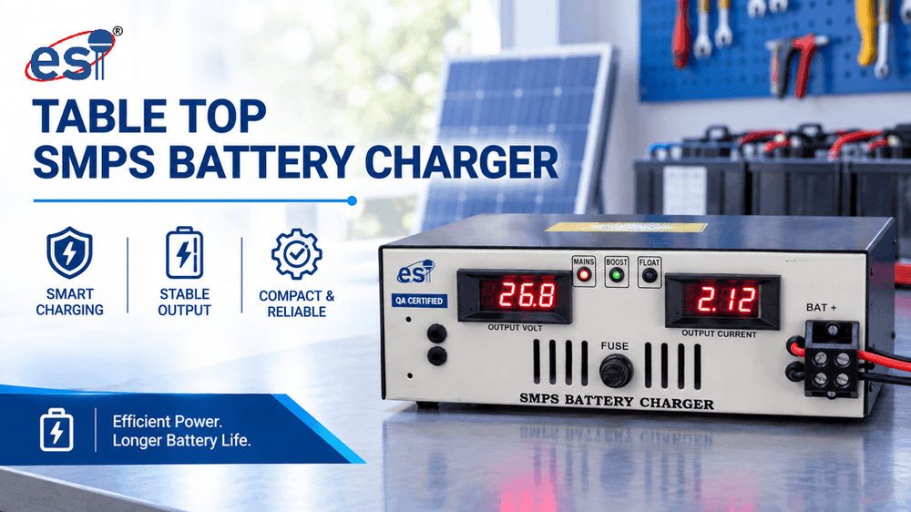 TABLE TOP SMPS BATTERY CHARGER